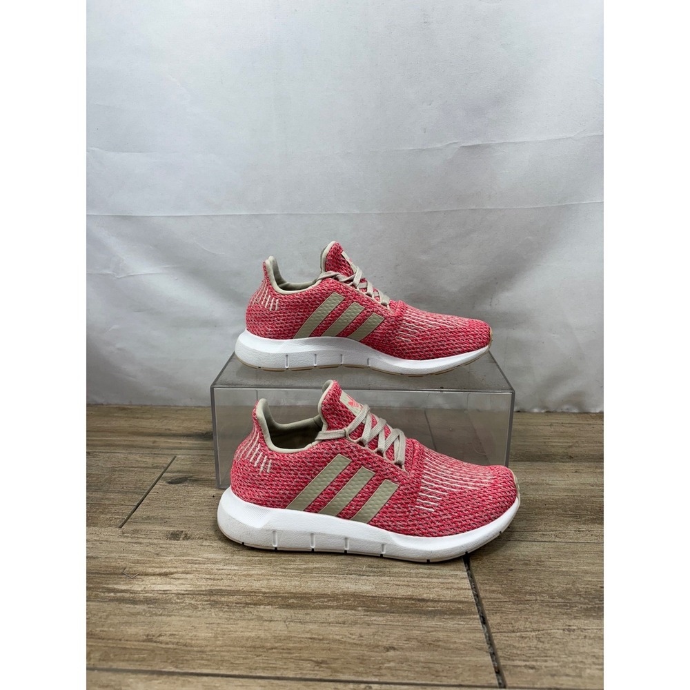 Adidas Swift Run Knit Sneakers Running Shoes Lightweight Pink Size 7